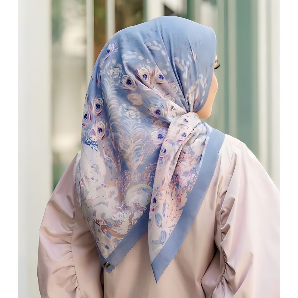 Kerudung Segi Empat Motif Bunga Lasercute Voal 2023 // Hijab Segi Empat Motif // Jilbab Segi Empat M