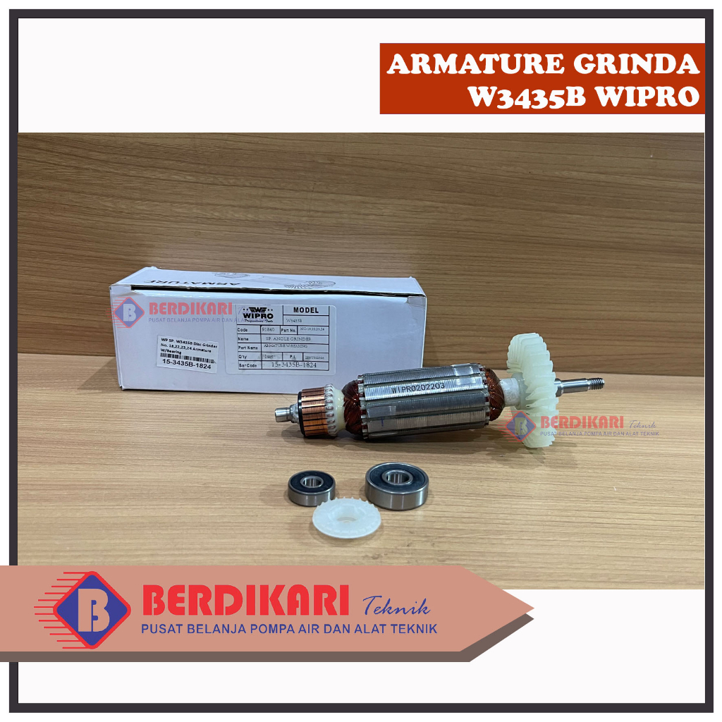 Wipro Armature / Angker W3435B Untuk Mesin Gerinda Wipro W 3435 B