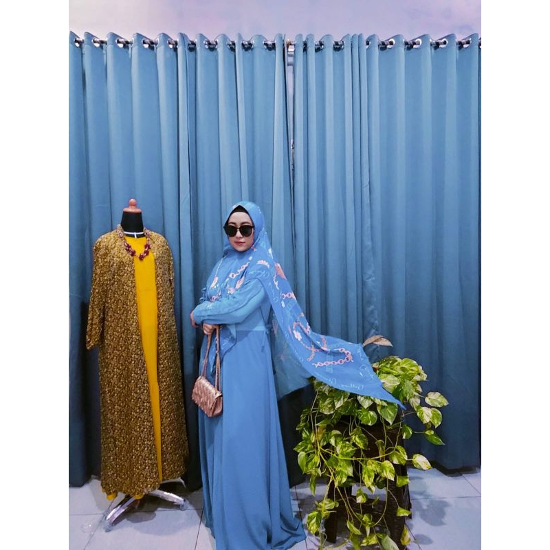 set gamis syari printing