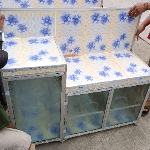 rak kompor dan piring pintu 3 undak