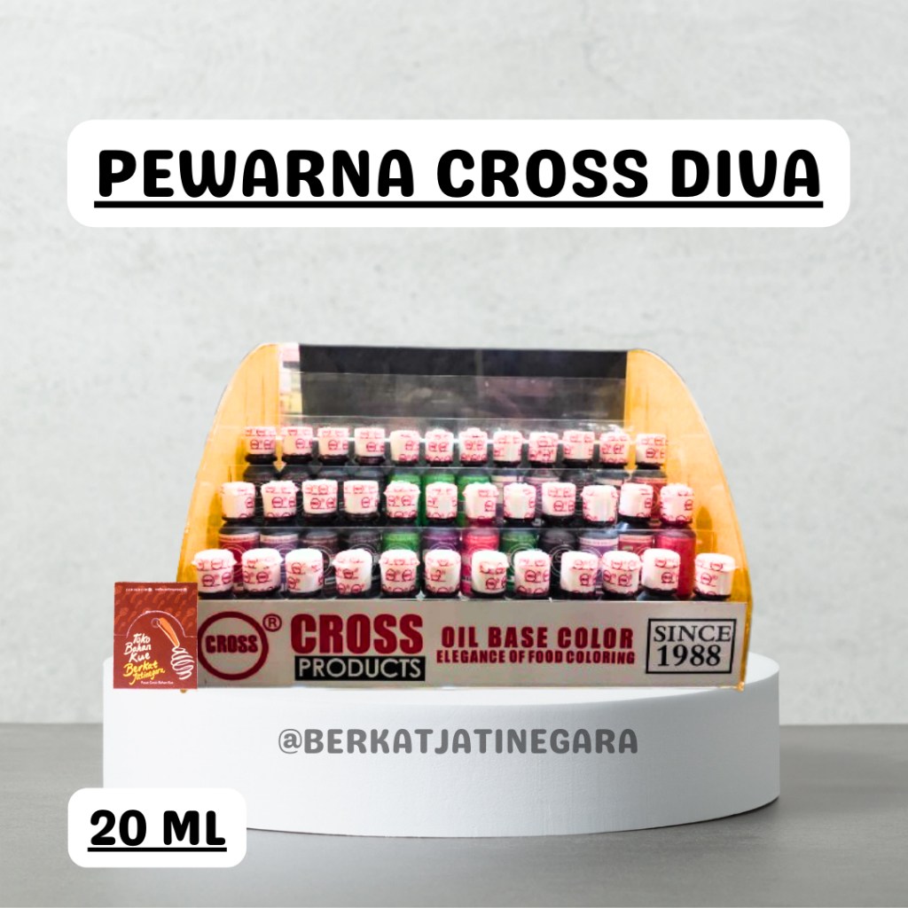 

PEWARNA MAKANAN DIVA CROSS 20 ML / LIQUID ICING / FOOD COLOR / COLOUR