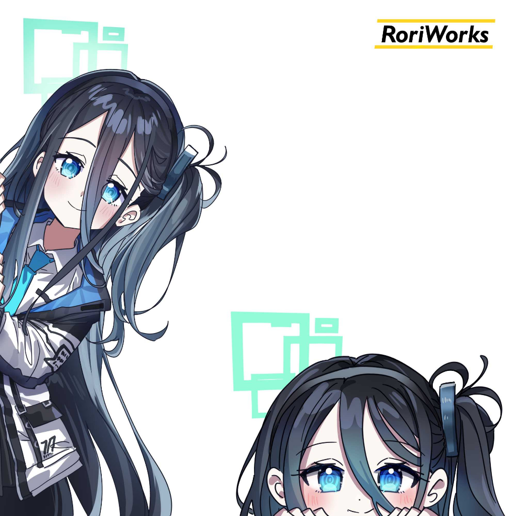 Stiker Anime Intip - Aris Tendou | Blue Archive