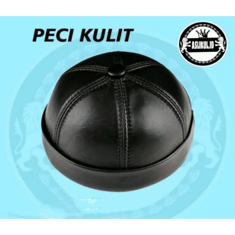 Peci Kulit Asli Model Ustadz Abdul Somad
