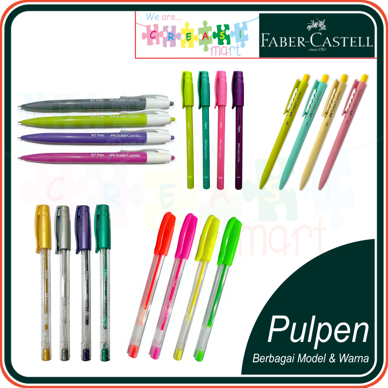 

Faber Castell Pulpen Berbagai Model Warna dan Tinta 100% Original