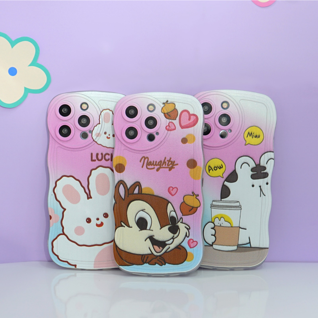 Case Gelombang Motif [GL-07] For REALME C53 C33 C55 C31 C35 C21 C21Y C25 C17 Realme 5 5i Realme 10 P