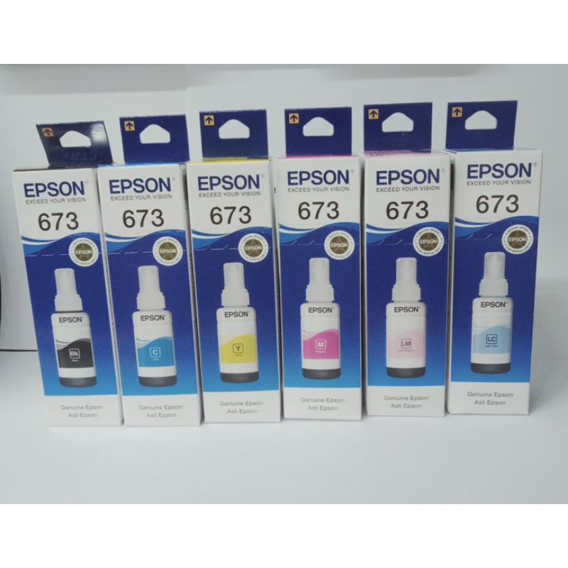 Tinta Epson 673 Original Printer Epson L800 L805 L1800 Satuan