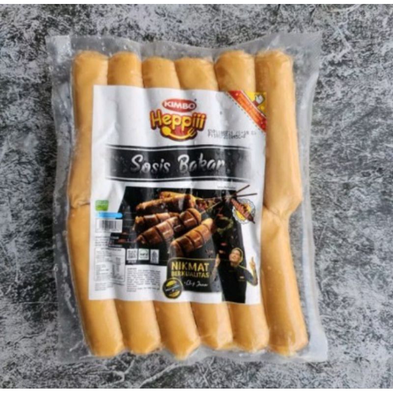 

Kimbo Heppi Sosis Bakar Sapi isi 12pcs Sosbak