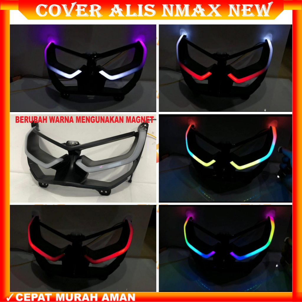 ORIGINAL COVER LAMPU ALIS NMAX NEW 2020 CKS LAMPU ALIS NMAX NEW LAMPU DRL NMAX NEW RGB MAGNET | LAMP