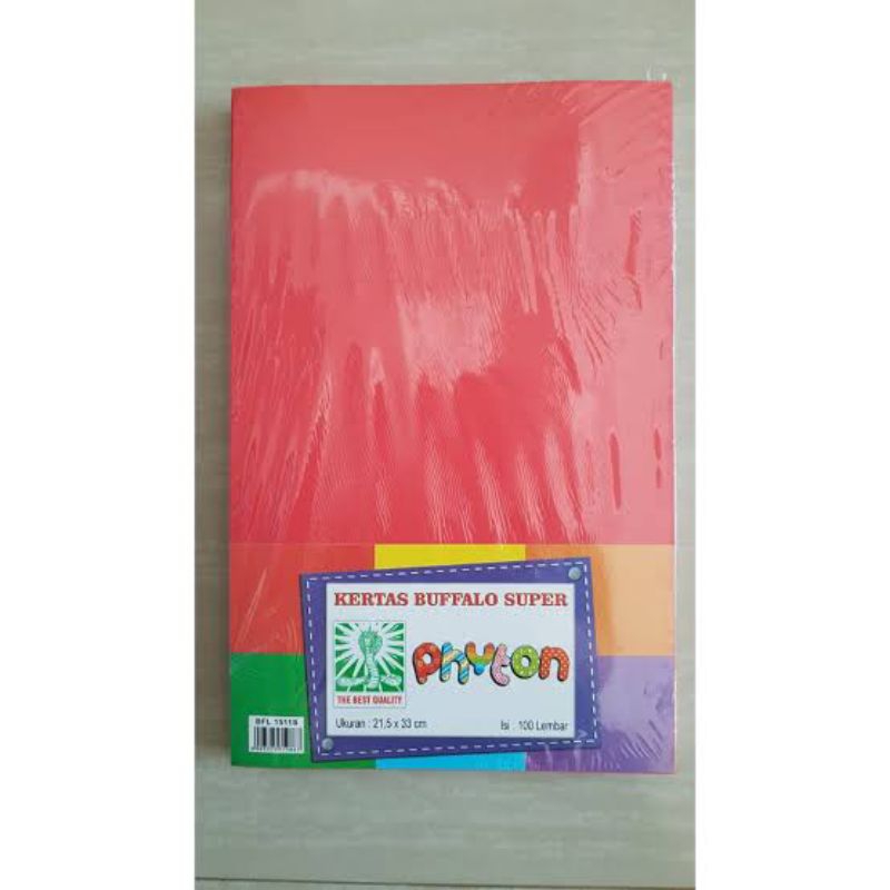 

100 LEMBAR KERTAS BUFALO / KERTAS JILID MURAH F4 150gsm PHYTON