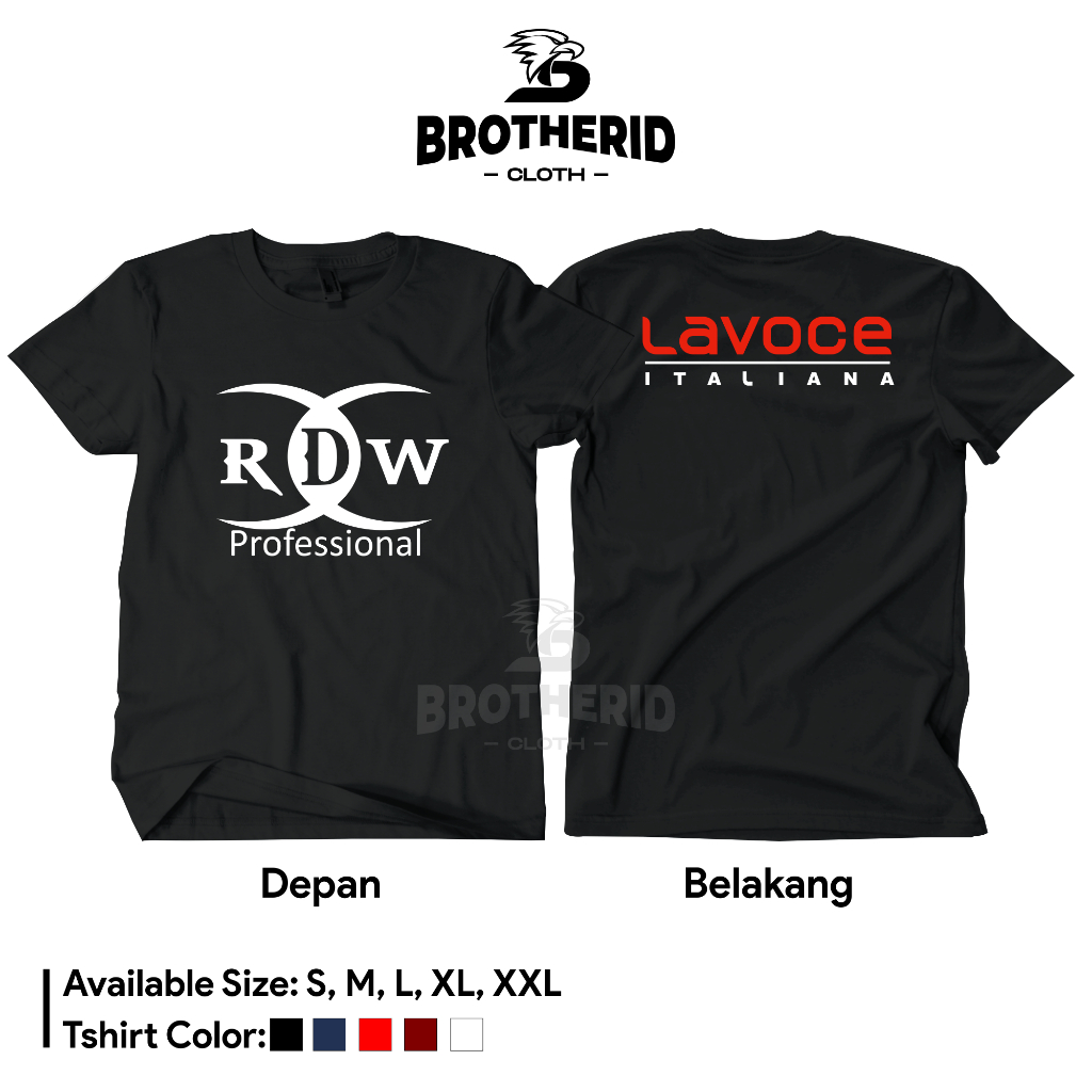 Kaos RDW Lavoce Profesional Audio Baju Operator Sound System Sistem Original