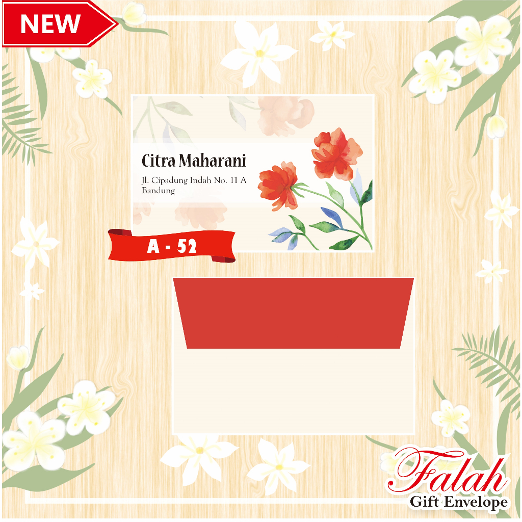 

Amplop Falah Motif A-52 Isi 50 Lembar Tanpa Cetak Tulisan