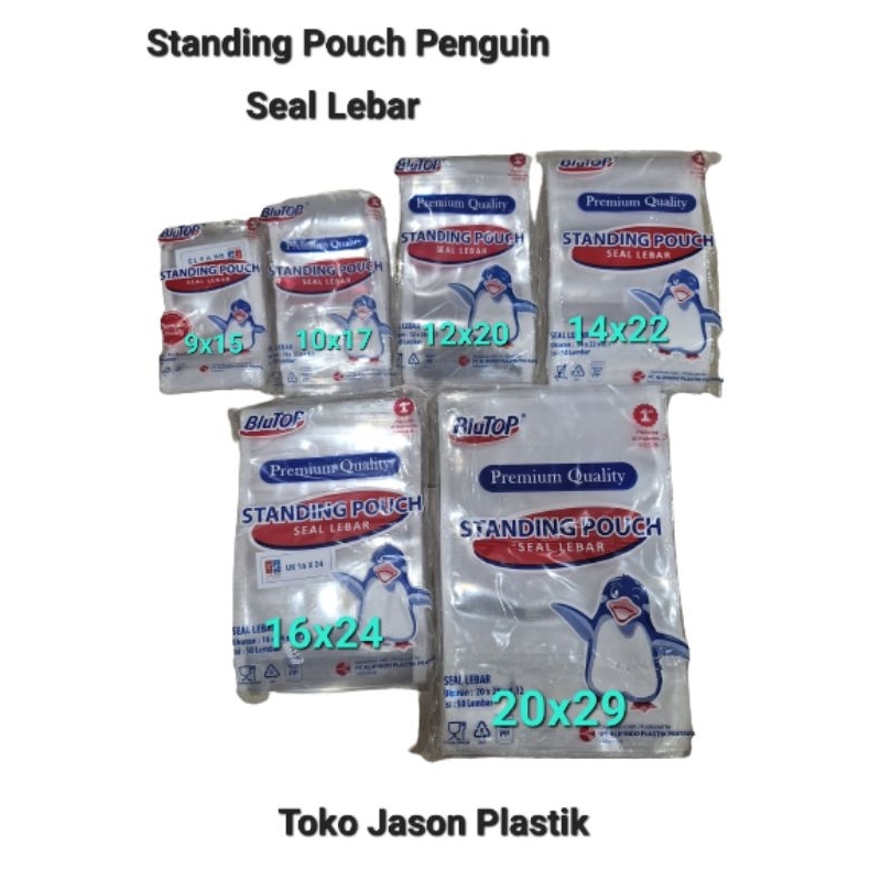 Standing Pouch Penguin Berbagai Ukuran