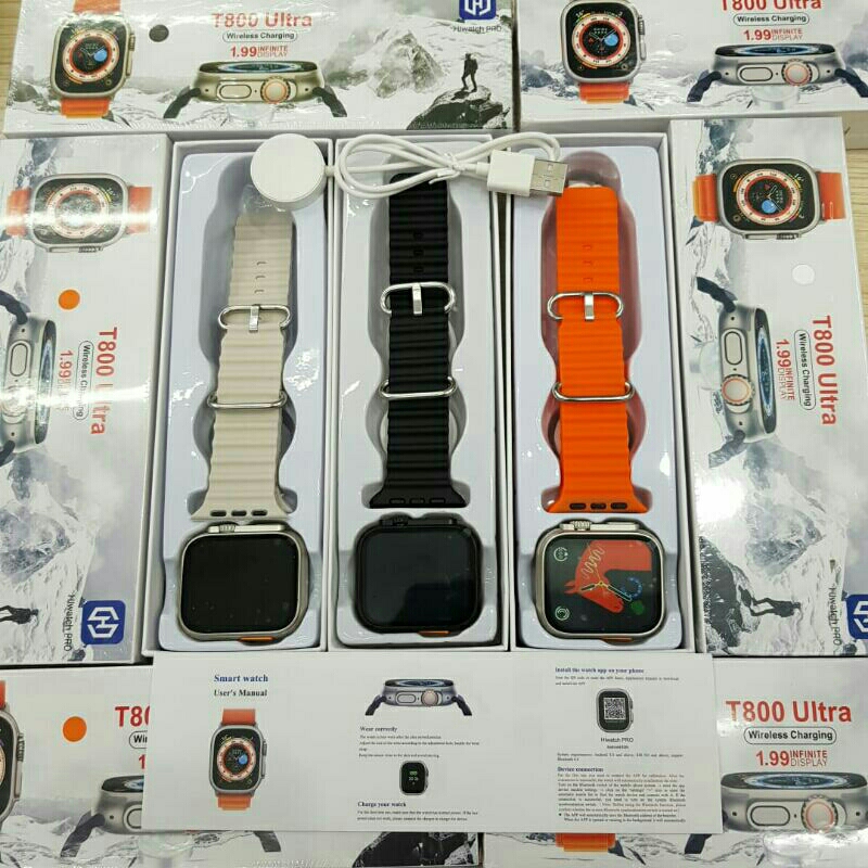 JAM TANGAN SMARTWATCH ORIGINAL T800 ULTRA