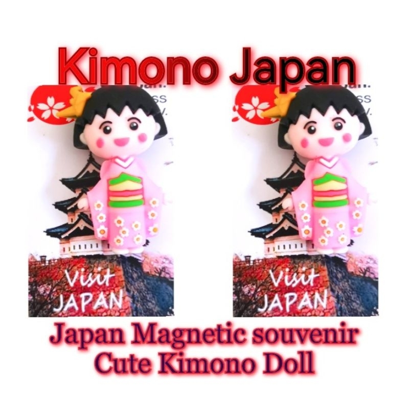 tempelan kulkas jepang tempelan kulkas kimono jepang super tebal magnet baju jepang tebal