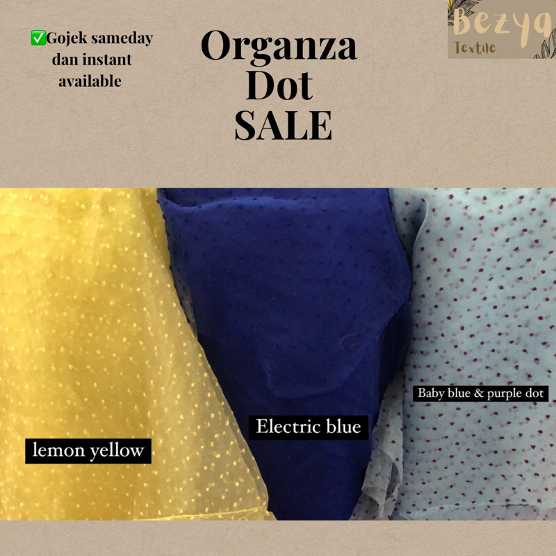 ORGANZA DOT / KAIN ORGANZA DOT PREMIUM