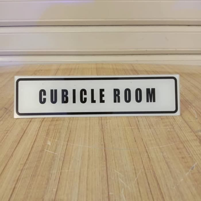 

Sign Akrilik Cubicle Room Ukuran 5X20CM Sign Akrilik Rambu Cubicle Room