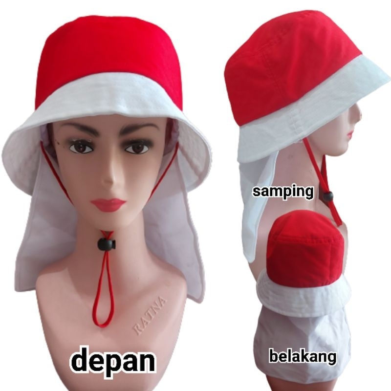 TOPI MERAH PUTIH RIMBA JEPANG TOPI AGUSTUSAN