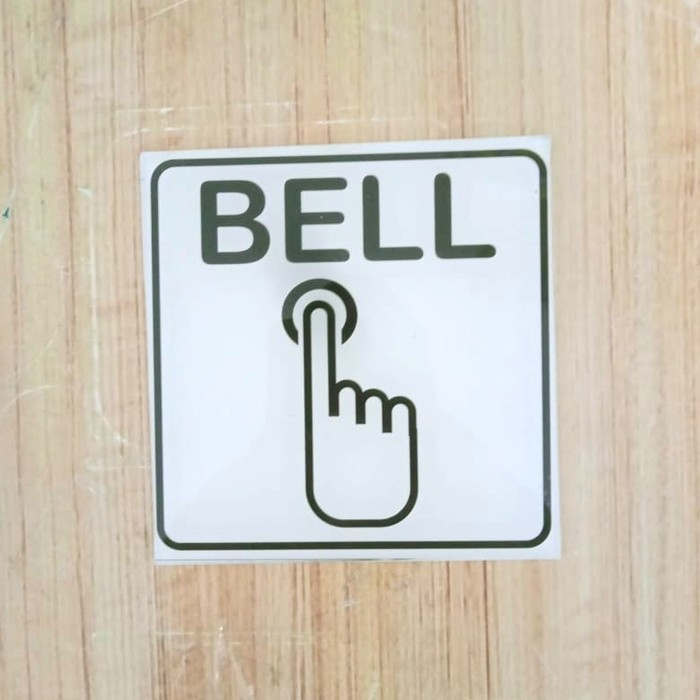 

Sign Akrilik Bell Ukuran 10X10CM Sign AKrilik Petunjuk Arah Bell 10x10cm