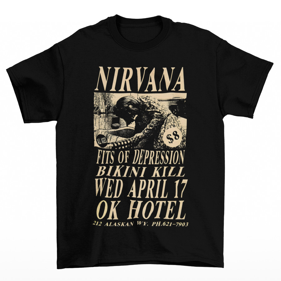 [HOT] Kaos Band Pria Tomoinc Nirvana - Bikini Kill