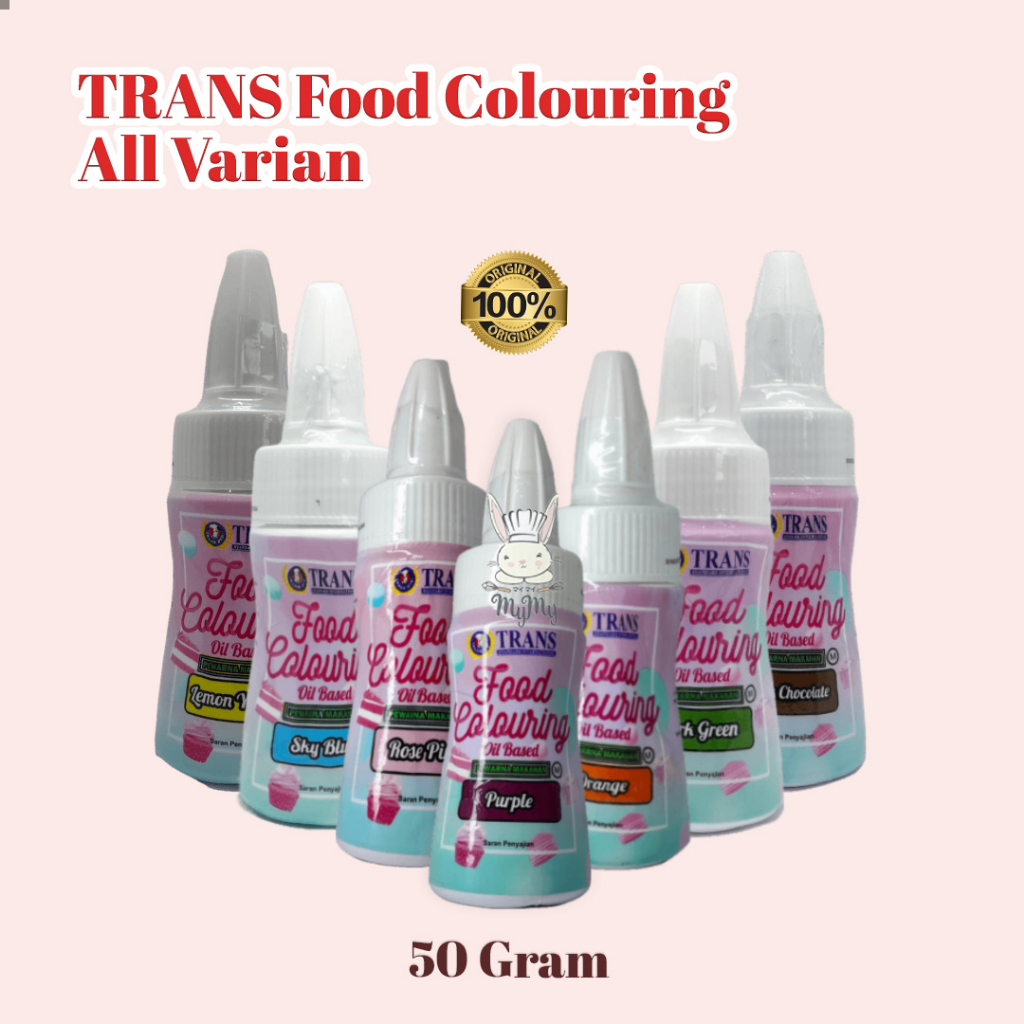 

Food Colouring Oil Based / Pewarna Makanan TRANS 50 gr