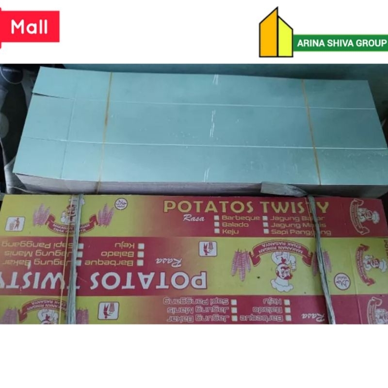 

100 LEMBAR KERTAS KENTANG ULIR BAHAN IVORY FOIL UKURAN 35 × 13 CM | KOTAK KENTANG SPIRAL | BOX KENTANG TORNADO MURAH | DUS KENTANG ULIR/SPIRAL HIGH QUALITY | CENTRAL JAYA ABADI | ARINA SHIVA GROUP 4272