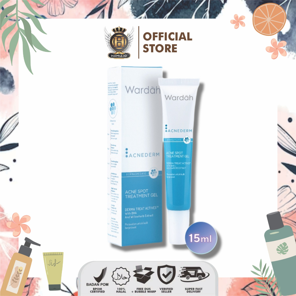 Wardah Acnederm Spot Treatment Gel 15ml