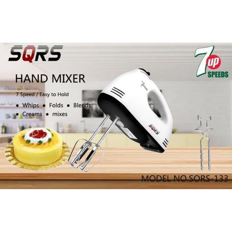 Super Hand Mixer, Pengaduk 7 Kecepatan/Hand Mixer SQRS