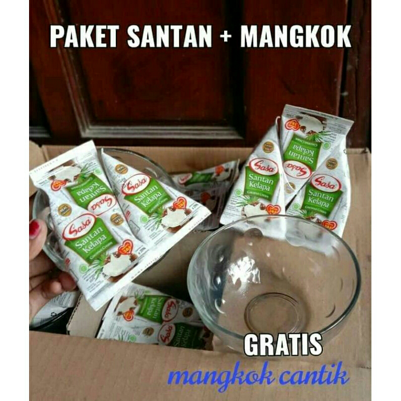 

Santan Sasa 65mlDapat 3 sansan tanpa mangkok