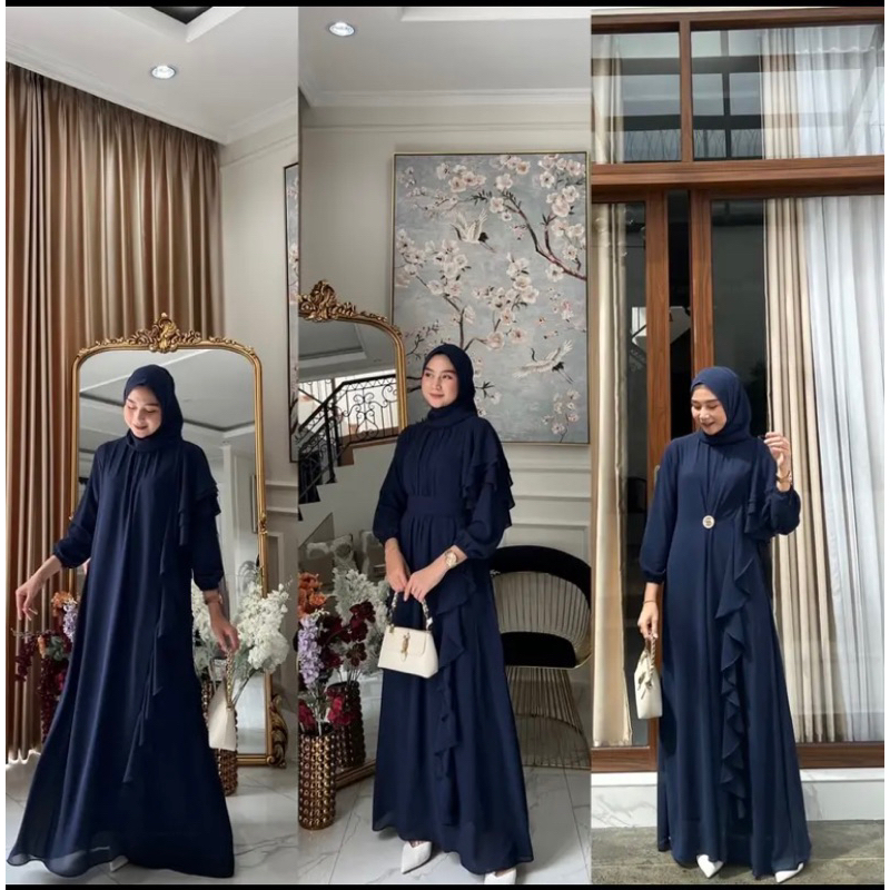 TRISYA DRESSS / dress cantik / dress murah / dress tiga look / dress 3 look