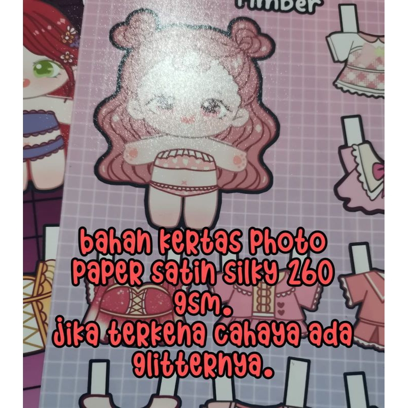 Paperdoll Mainan Bongkar Pasang / Main Bp modern / BP jadul / mainan viral