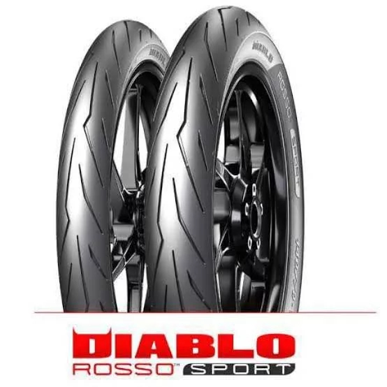 Ban Pirelli Diablo Rosso Sport 100-80-17 pireli roso ninja rr r tiger force tubles motor tubeless