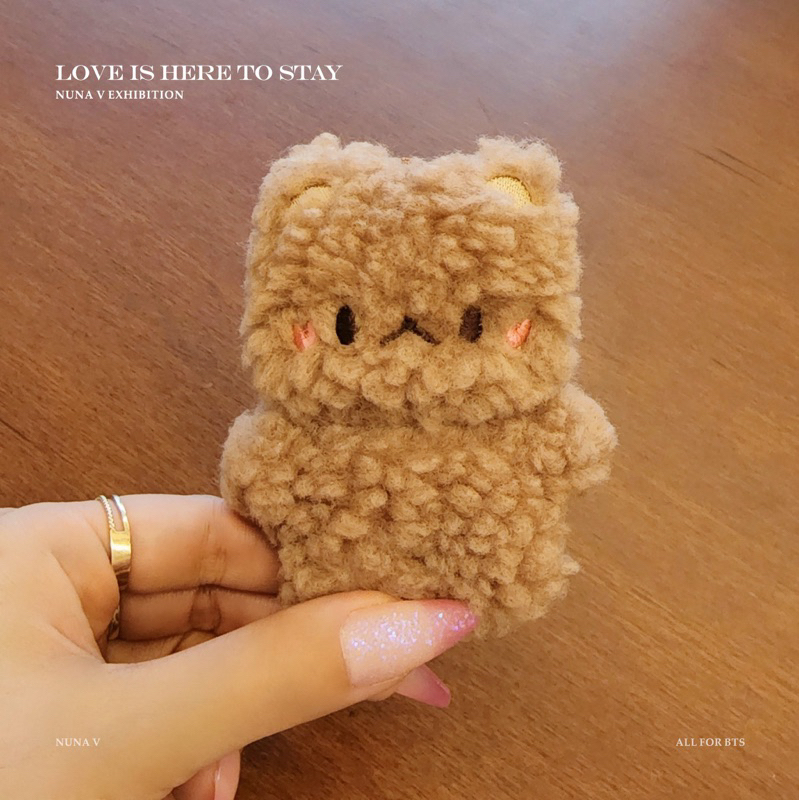 [READY] BTS V taehyung NUNA V Doll Choco Bear Boneka Photocard Holder Eco Bag Bucket Bag Keyring