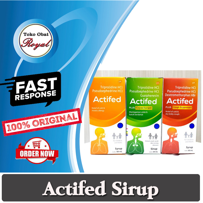 Actifed Sirup Batuk Dewasa dan Anak