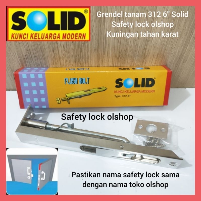 Grendel tanam 312 6" solid