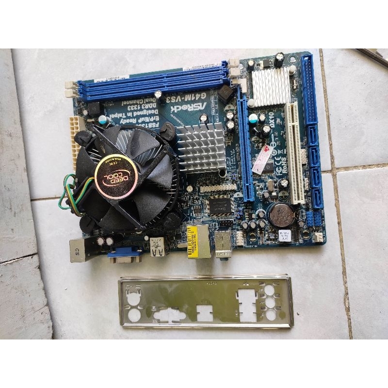 Motherboard Asrock G41 Ddr3 + Processor Dual Core + fan