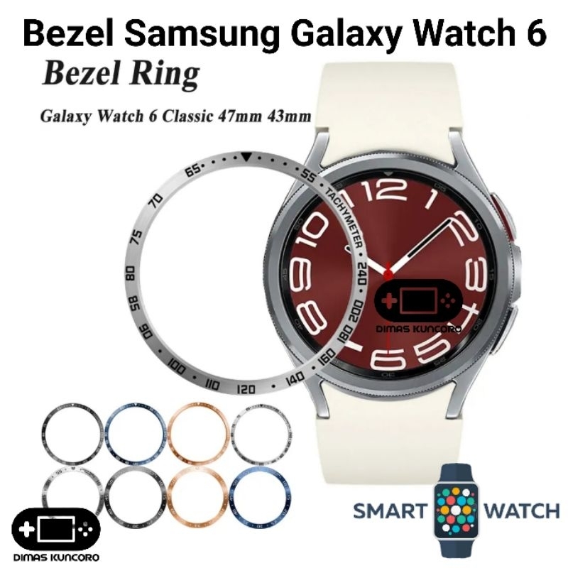 Bezel Samsung Galaxy Watch 6 ring cover classic 43mm 47mm bumper metal frame watch6