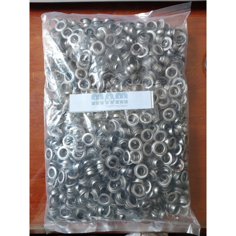 SANDAR_BERTO - MATA AYAM HITAM 10MM ISI 1000PCS AKSESORIS KANCING LUBANG TANPA RING