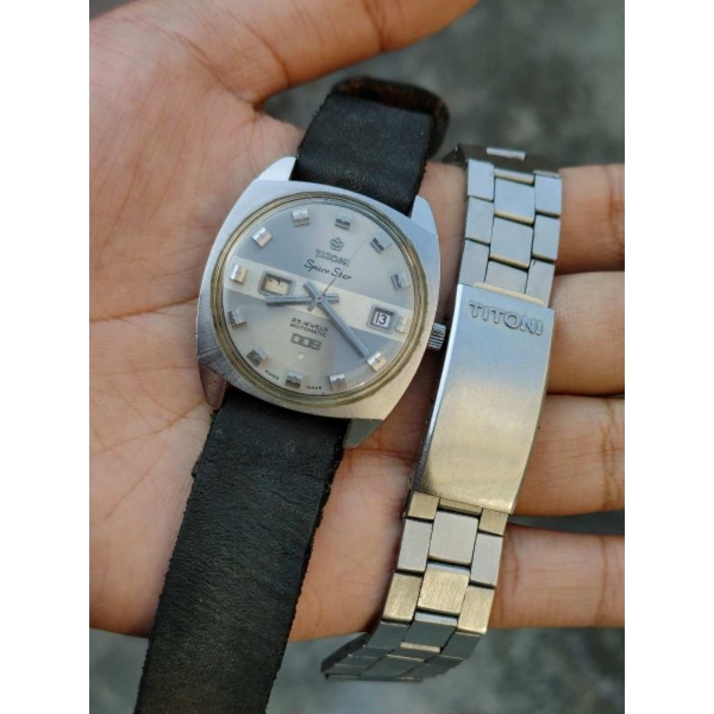 jam tangan titoni space star 009 automatic original