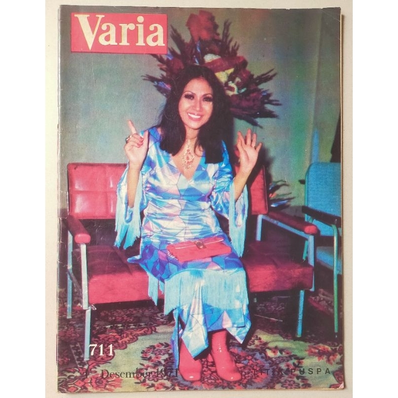 Majalah lawas VARIA No.711 / 1 Desember 1971 : Cover Titiek Puspa