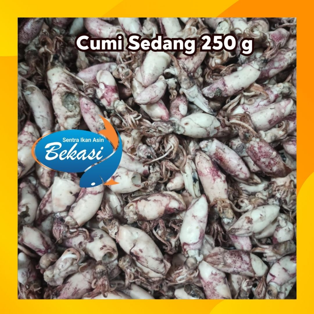 

Cumi Asin Rebus 250 gram Ukuran ±1-4 cm dan ±3-6 cm dan ±6-8 cm