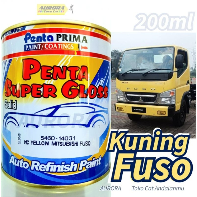 Cat Kuning Truck 200ml Penta Super Gloss Yellow Mitsubishi Fuso Truk Trek Canter