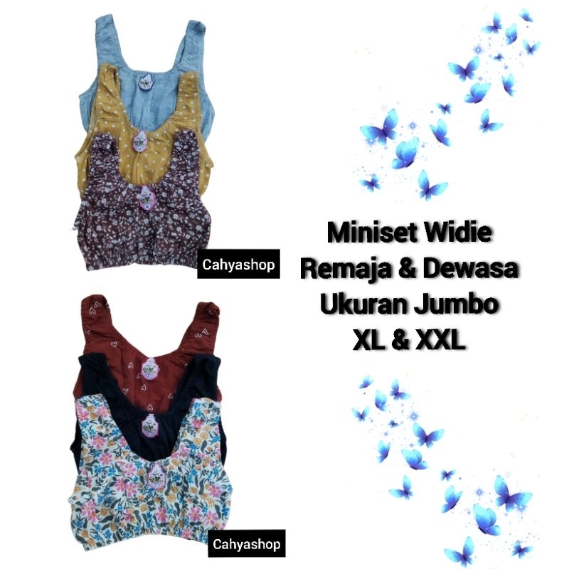 Miniset miniset wanita dewasa cewek remaja widie ibu menyusui murah XL XXL jumbo big size