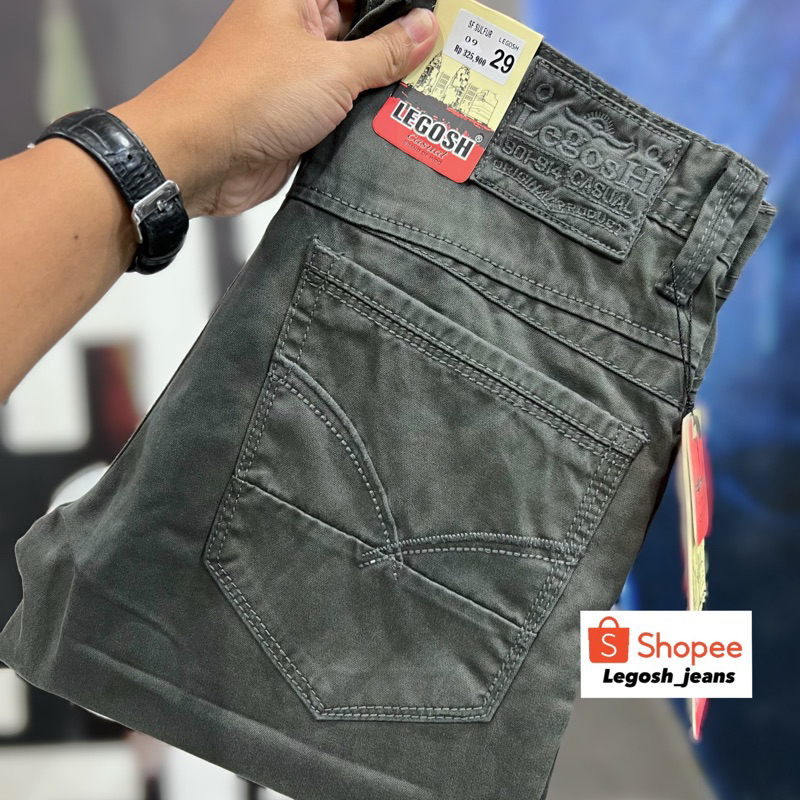 LEGOSH JEANS Celana Panjang Premium Kanvas Original Size 28-38 Standar Reguler Celana Premium Panjan