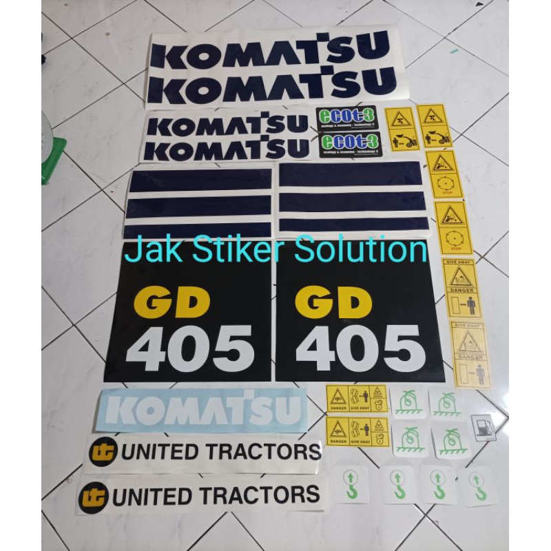 Stiker Motor Grader Komatsu GD405