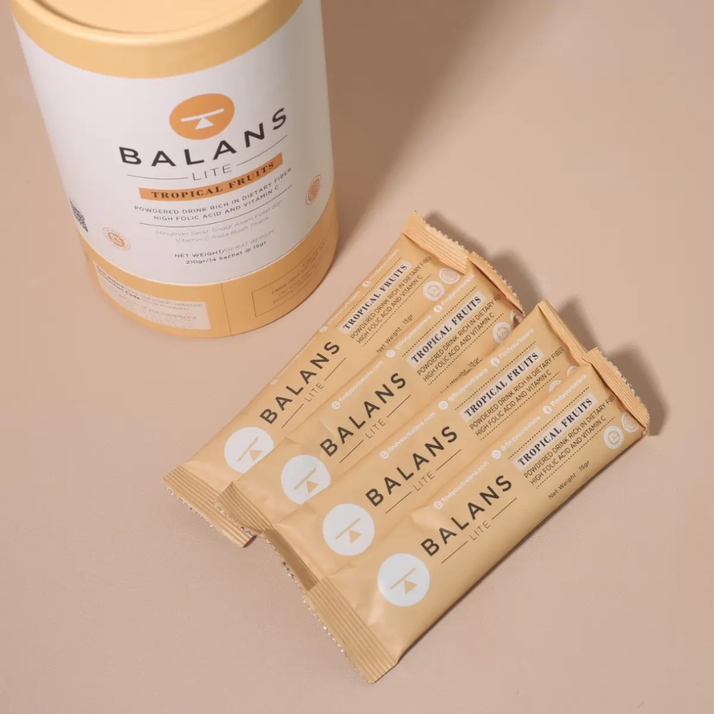 

BALANS Lite Rasa Tropical Fruit ORIGINAL / Balans Lite Tube Tropical Fruit | Fiber & Probiotics Drink - 14 pcs GARANSI ORIGINAL