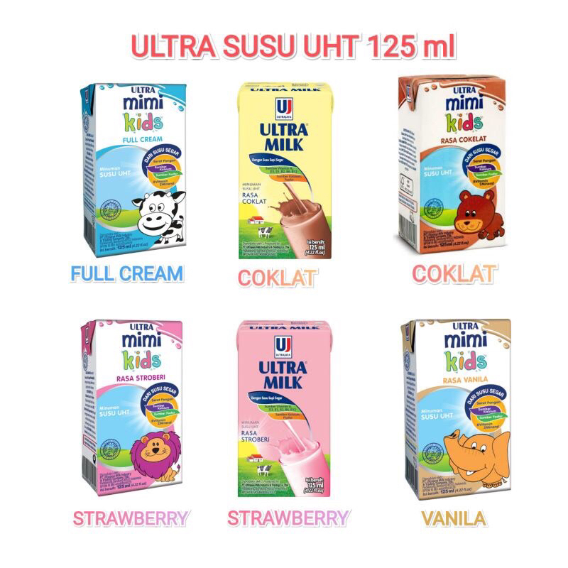 

SUSU ULTRA MIMI KIDS 125ml/SUSU ANAK-ANAK