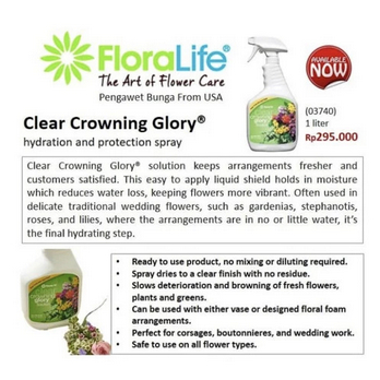 Floralife Clear Crowning Glory Hydration and Protection Spray