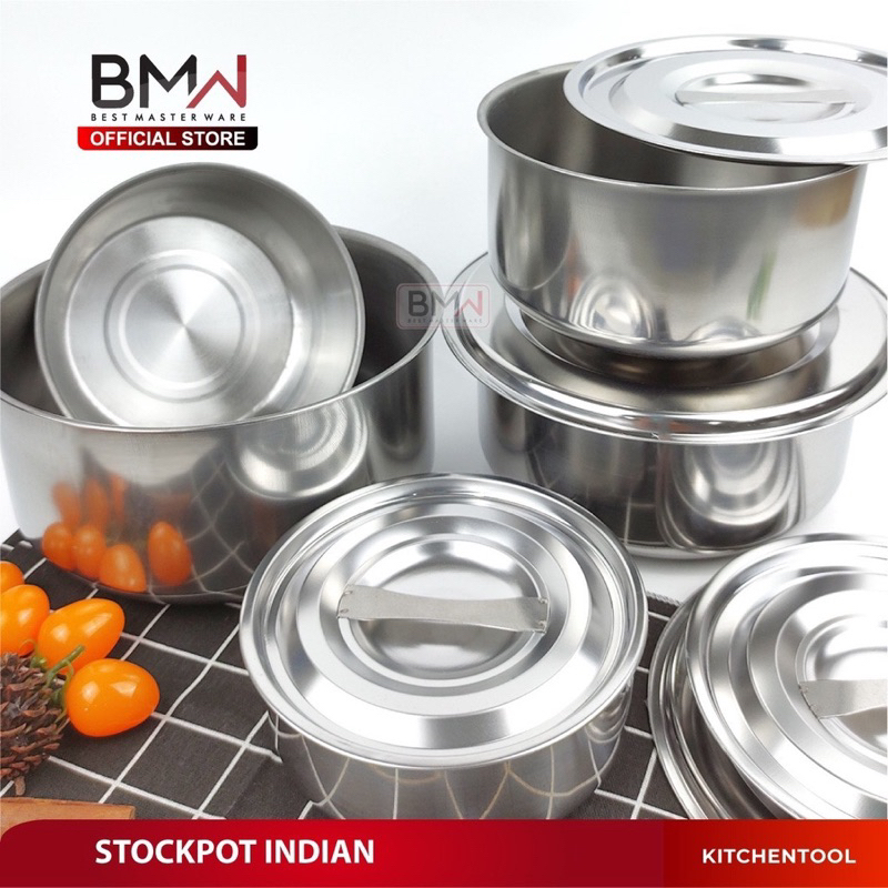 BMW Stockpot Indian Stainless Steel