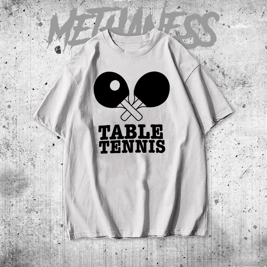 Kaos Tshirt Baju Combed 30S Distro | PingPong 02 | kaos pria wanita