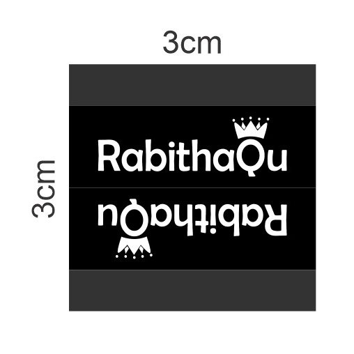 

label woven RABITHAQU